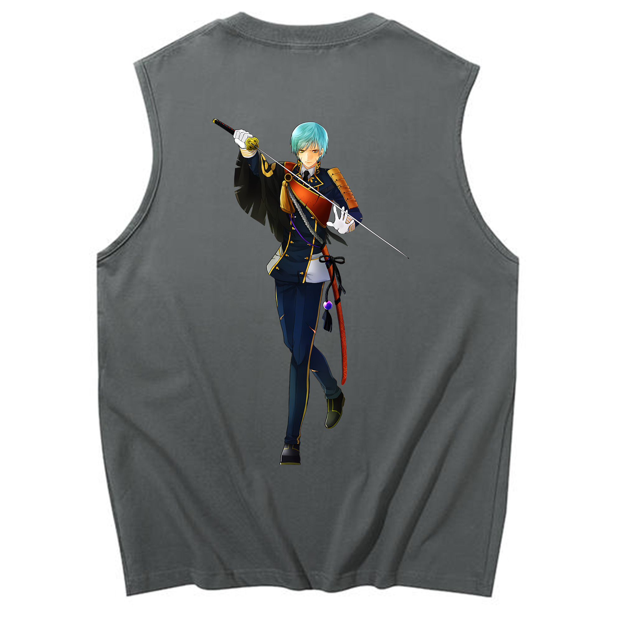 （画像用） 刀剣乱舞 Touken Ranbu コットン100％タンクトップ（背面プリント）